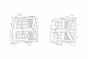 ARex Nova LED Headlights: Chevy Silverado 1500 (07-13) - Chrome (Set)