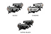 ARex Luxx LED Headlights: Toyota 4Runner (14-20) - Alpha-Black (Set)