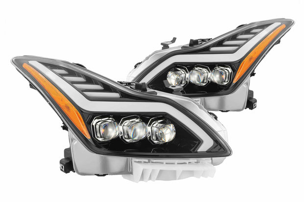 ARex Nova LED Headlights: Infiniti G37 / Q60 (08-15) - Gloss Black (Set)
