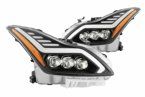 ARex Nova LED Headlights: Infiniti G37 / Q60 (08-15) - Gloss Black (Set)