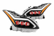 ARex Nova LED Headlights: Infiniti G37 / Q60 (08-15) - Gloss Black (Set)
