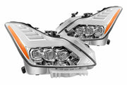ARex Nova LED Headlights: Infiniti G37 / Q60 (08-15) - Gloss Black (Set)