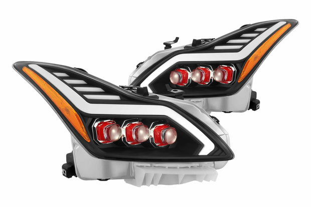 ARex Nova LED Headlights: Infiniti G37 / Q60 (08-15) - Matte Black / Chrome (Set)