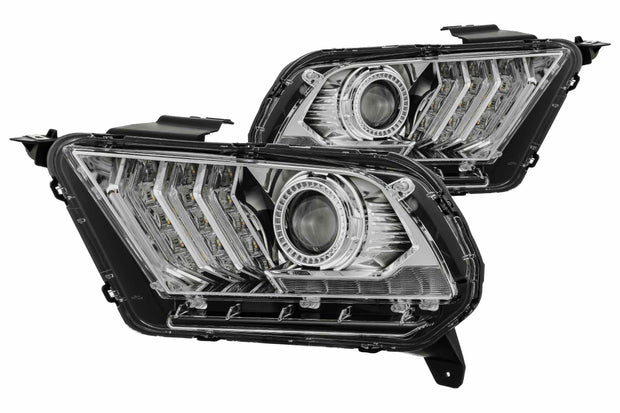 ARex Luxx LED Headlights: Ford Mustang (10-12) - Black (Set)