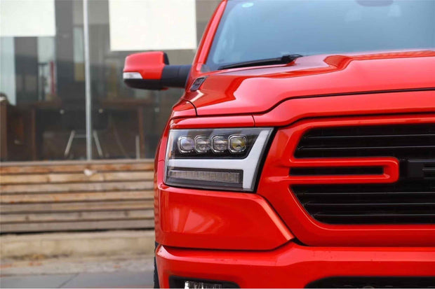 ARex Nova LED Headlights: Dodge Ram 1500 (19+) - Jet Black (Set)