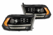 ARex (PRO-Series) Halogen Headlights:: Dodge Ram (09-18) - Chrome (Set)+F38F8:F37F8:F39
