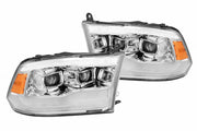 ARex (PRO-Series) Halogen Headlights: Dodge Ram (09-18) - Jet Black (Set)