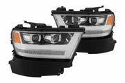 ARex (PRO-Series) Halogen Headlights: Dodge Ram 1500 (19+) - Jet Black (Set)