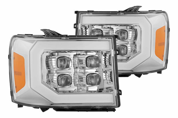 ARex Nova LED Headlights: GMC Sierra (07-13) - Jet Black (Set)