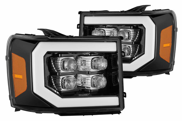 ARex Nova LED Headlights: GMC Sierra (07-13) - Chrome (Set)
