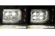 ARex Nova LED Headlights: GMC Sierra (07-13) - Chrome (Set)