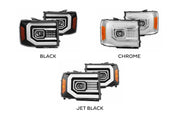 ARex (PRO-Series) Halogen Headlights: GMC Sierra (07-13) - Jet Black (Set)