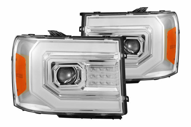 ARex (PRO-Series) Halogen Headlights: GMC Sierra (07-13) - Jet Black (Set)