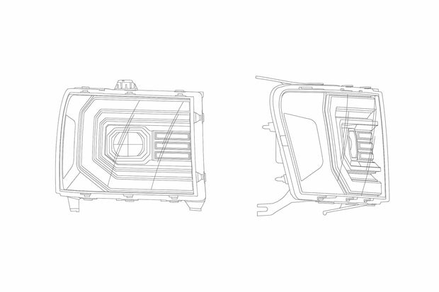 ARex (PRO-Series) Halogen Headlights:: GMC Sierra (07-13) - Chrome (Set)