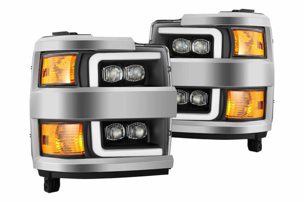 ARex Nova LED Headlights: Chevy Silverado HD (15-19) - Chrome (Set)