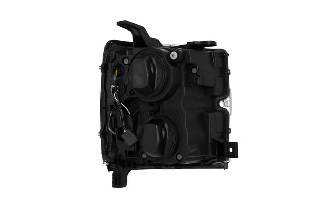 ARex Nova LED Headlights: Chevy Silverado HD (15-19) - Jet Black (Set)