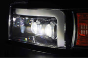 ARex Nova LED Headlights: Chevy Silverado HD (15-19) - Jet Black (Set)