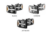 ARex (PRO-Series) Halogen Headlights:: Chevy Silverado 1500 (07-13) - Chrome (Set)