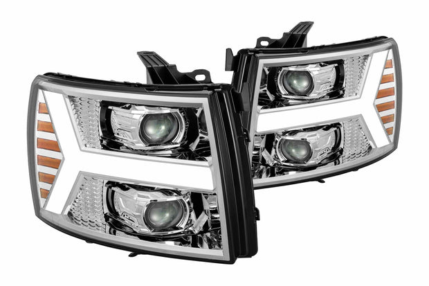 ARex (PRO-Series) Halogen Headlights: Chevy Silverado 1500 (07-13) - Jet Black (Set)