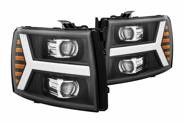 ARex (PRO-Series) Halogen Headlights: Chevy Silverado 1500 (07-13) - Black (Set)