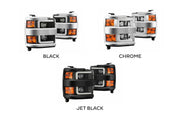 ARex (PRO-Series) Halogen Headlights: Chevy Silverado HD (15-19) - Black (Set)