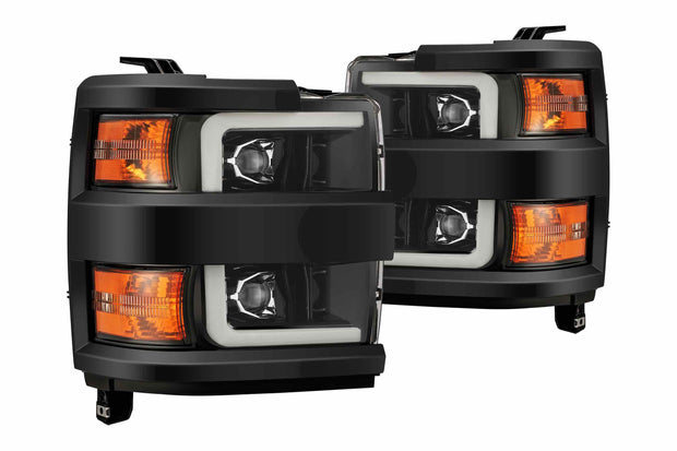 ARex (PRO-Series) Halogen Headlights: Chevy Silverado HD (15-19) - Jet Black (Set)