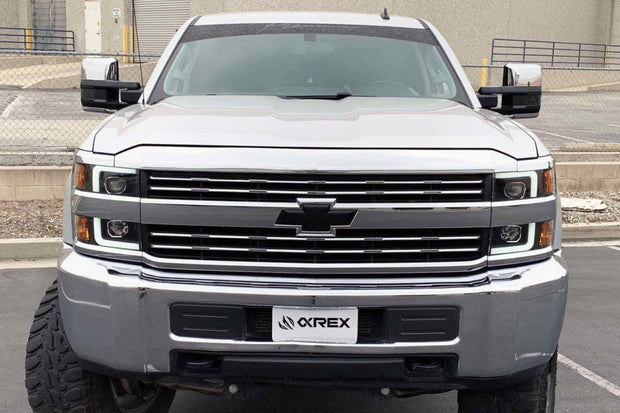 ARex (PRO-Series) Halogen Headlights: Chevy Silverado HD (15-19) - Jet Black (Set)