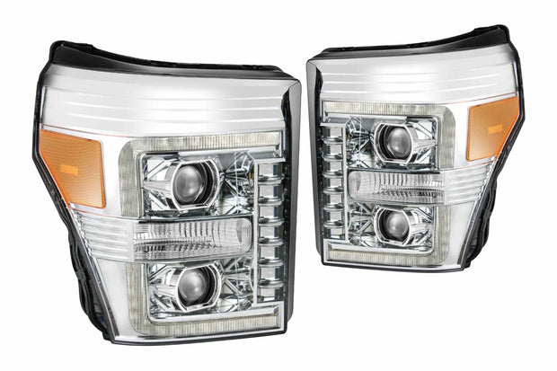 ARex Luxx LED Headlights: Ford Super Duty (11-16) - Alpha-Black (Set)