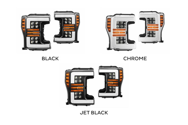 ARex Nova LED Headlights: Ford Super Duty (17-19) - Chrome (Set)