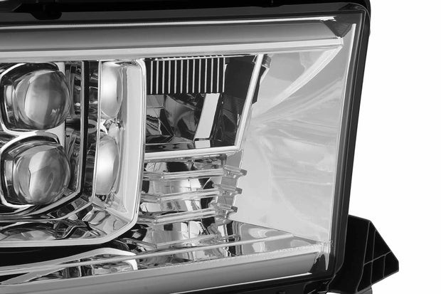 ARex Nova LED Headlights: Toyota Tundra (07-13) - Matte Black / Chrome (Set)