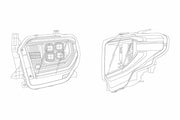 ARex Nova LED Headlights: Toyota Tundra (14-20) - Matte Black / Chrome (Set)
