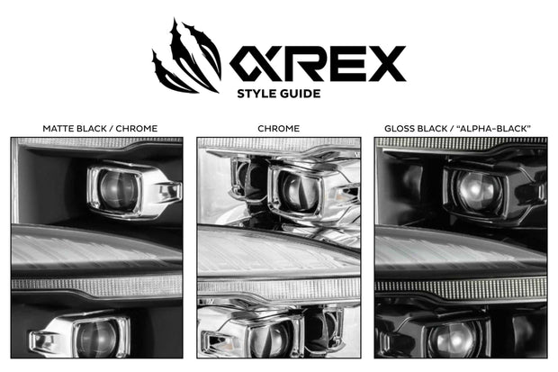 ARex (PRO-Series) Halogen Headlights:: Toyota 4Runner (14-20) - Matte Black / Chrome (Set)