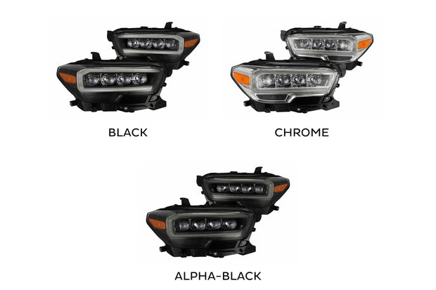 ARex Nova LED Headlights: Toyota Tacoma (16-20) - Black (Set)