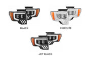 ARex Nova LED Headlights: Ford F150 (09-14) - Jet Black (Set)