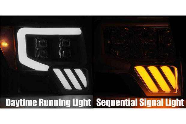 ARex Nova LED Headlights: Ford F150 (09-14) - Jet Black (Set)