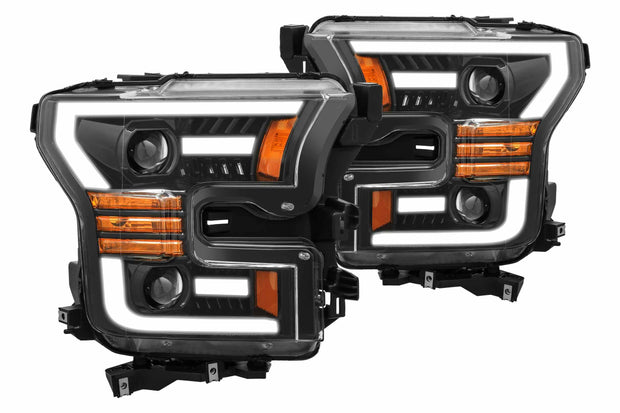 ARex (PRO-Series) Halogen Headlights: Ford F150 (15-17) - Jet Black (Set)
