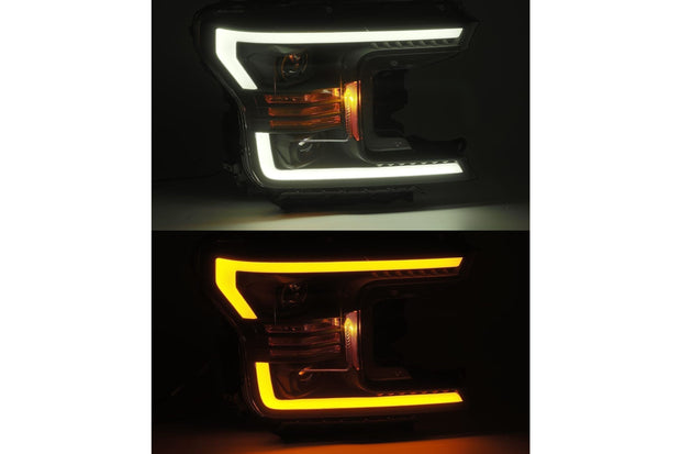 ARex (PRO-Series) Halogen Headlights: Ford F150 (18-19) - Jet Black (Set)
