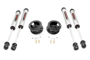 2.5 Inch Ram Leveling Kit w/ V2 Shocks Leaf Spring For 14-Up 2500/3500 4WD Rough Country
