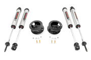2.5 Inch Ram Leveling Kit w/ V2 Shocks Coil Spring For 14-Up 2500/3500 4WD Rough Country