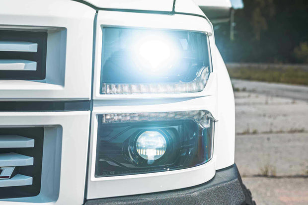 XB LED Headlights: Chevrolet Silverado 1500 (14-15 / Set)
