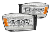 ARex Nova LED Headlights: Dodge Ram (06-08) - Alpha-Black (Set)