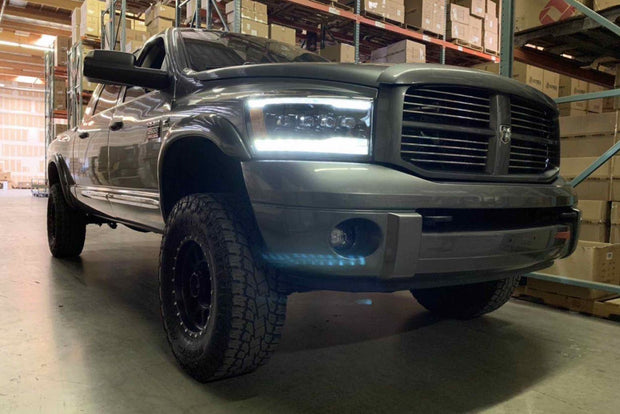 ARex Nova LED Headlights: Dodge Ram (06-08) - Alpha-Black (Set)