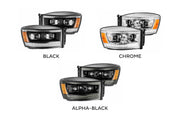 ARex Luxx LED Headlights: Dodge Ram (06-08) - Chrome (Set)