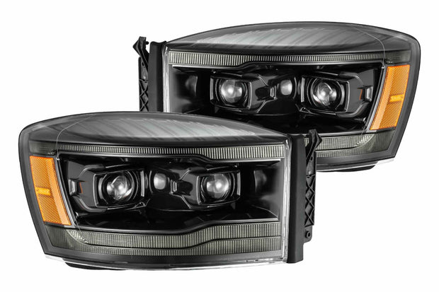 ARex Luxx LED Headlights: Dodge Ram (06-08) - Black (Set)