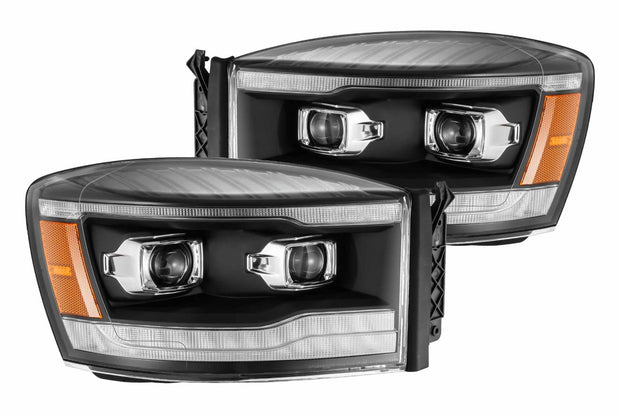 ARex (PRO-Series) Halogen Headlights:: Dodge Ram (06-08) - Chrome (Set)