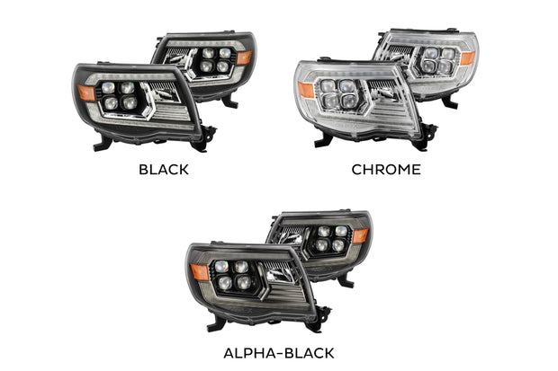 ARex Nova LED Headlights: Toyota Tacoma (05-11) - Chrome (Set)