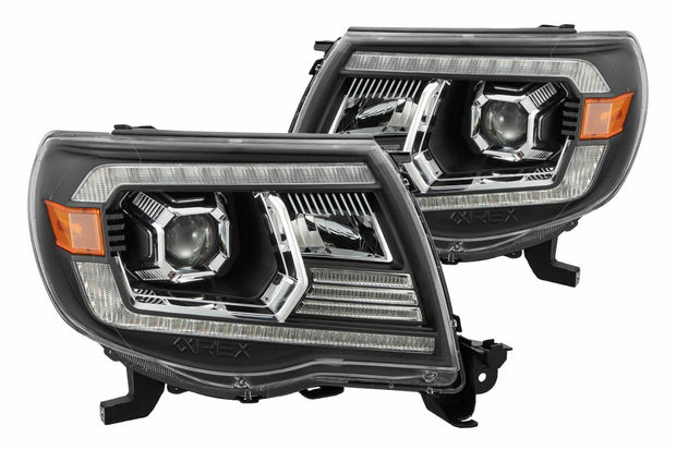 ARex Luxx LED Headlights: Toyota Tacoma (05-11) - Alpha-Black (Projector Ver / Set)