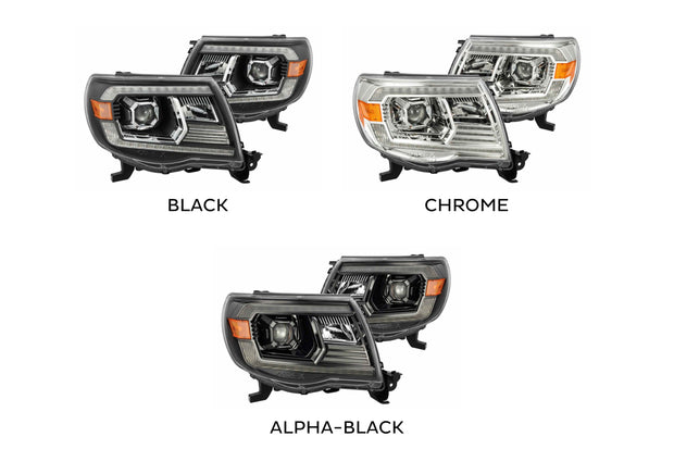 ARex (PRO-Series) Halogen Headlights: Toyota Tacoma (05-11) - Black (Set)
