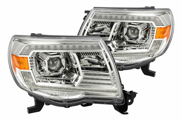 ARex (PRO-Series) Halogen Headlights:: Toyota Tacoma (05-11) - Chrome (Set)