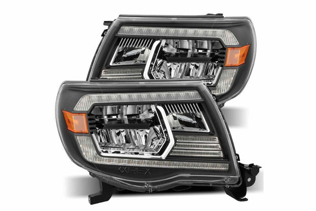 ARex Luxx LED Headlights: Toyota Tacoma (05-11) - Alpha-Black (Reflector / Set)